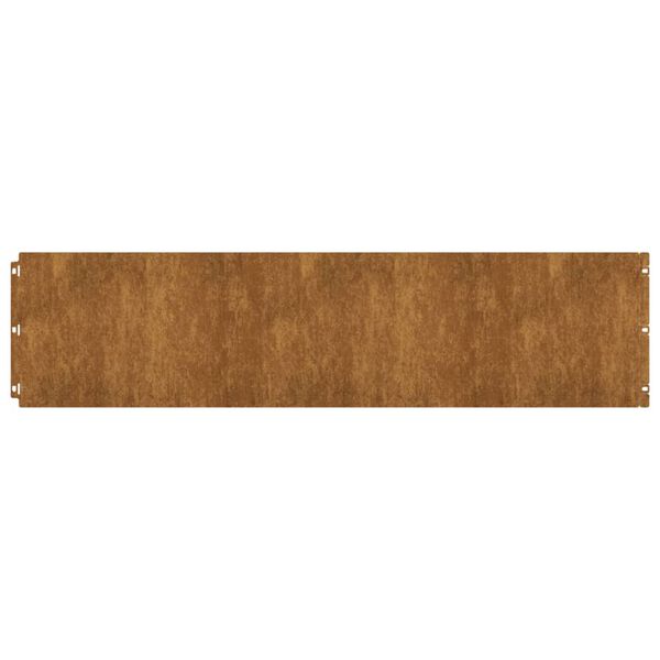 vidaXL Lawn Edgings 10 pcs 25x103 cm Flexible Corten steel