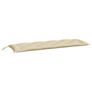 vidaXL Garden Bench Cushion Beige 150x50x7 cm Oxford Fabric