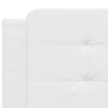 vidaXL Bed Frame with LED without Mattress "Zadar" White 193x203 cm
