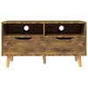 vidaXL TV Cabinet Smoked Oak 90x40x48.5 cm Engineered Wood