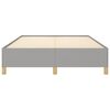 vidaXL Bed Frame without Mattress Light Grey 137x190 cm Full Fabric