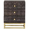 vidaXL Bed Cabinet Black 40x30x50 cm Solid Mango Wood