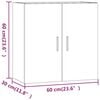 vidaXL Wall Cabinet White 60x30x60 cm Engineered Wood