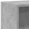 vidaXL Bookshelf Concrete Grey 80x24x75 cm Engineered Wood