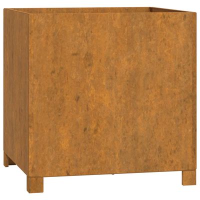 vidaXL Planters with Legs 2 pcs Rusty 49x47x50 cm Corten Steel