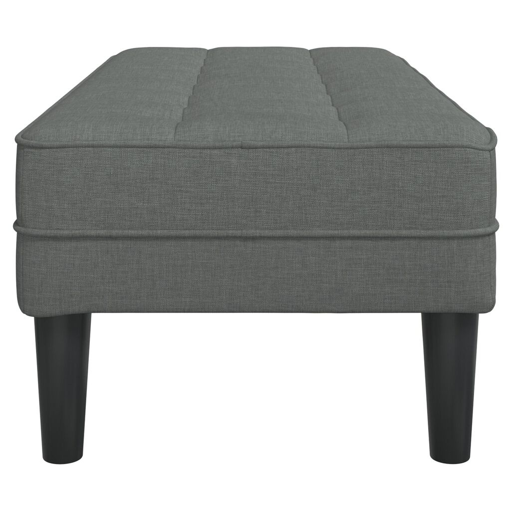 vidaXL Bench Dark Grey 113x57x39 cm Fabric