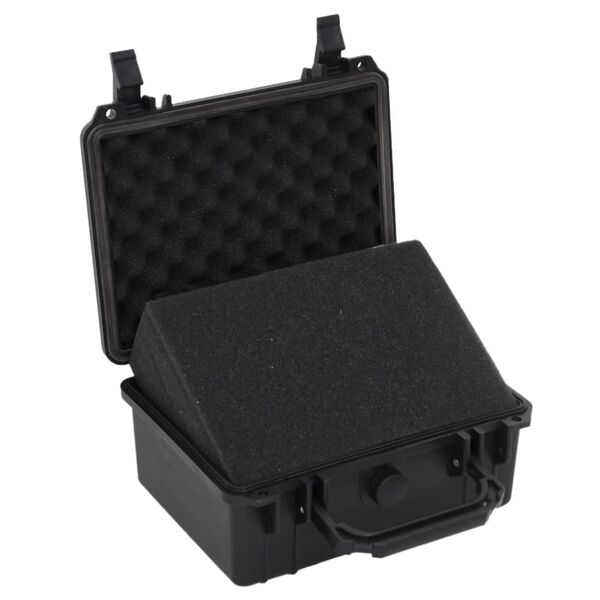 vidaXL Portable Flight Case Black 24x19x11 cm PP