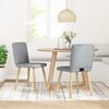 vidaXL Dining Chairs 2 pcs Light Grey Fabric