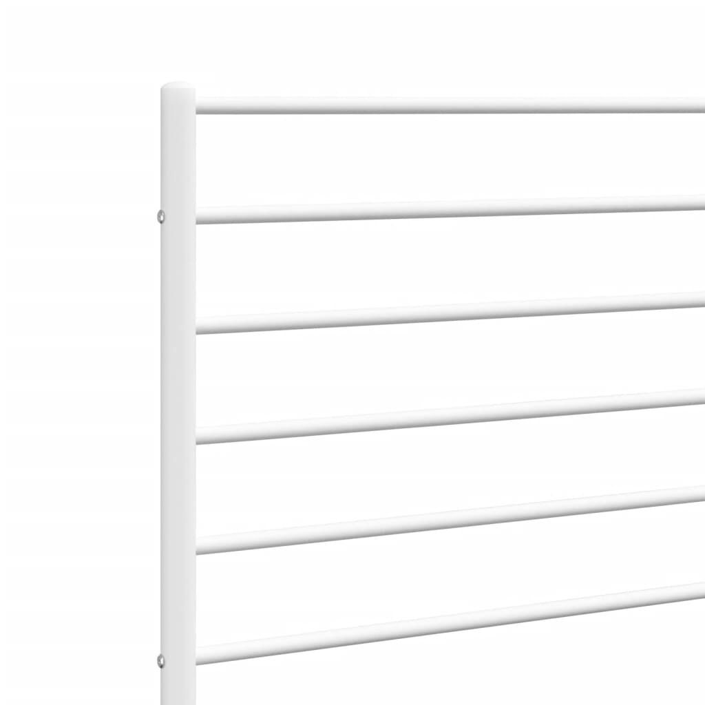 vidaXL Metal Headboard White 100 cm