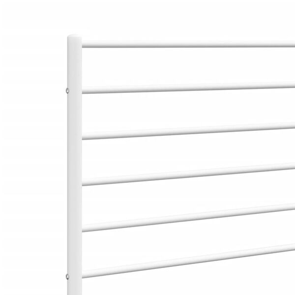 vidaXL Metal Headboard White 100 cm
