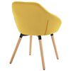 vidaXL Dining Chairs 4 pcs Yellow Fabric