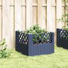vidaXL Garden Planter with Pegs Blue Grey 43.5x43.5x43.5 cm PP