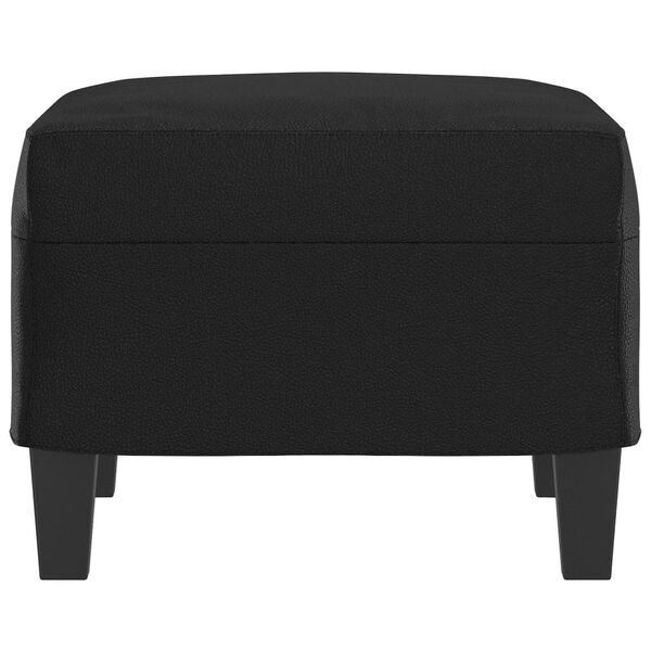 vidaXL Footstool Black 60x50x41 cm Faux Leather