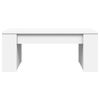 vidaXL Coffee Table White 102x55x42 cm Engineered Wood