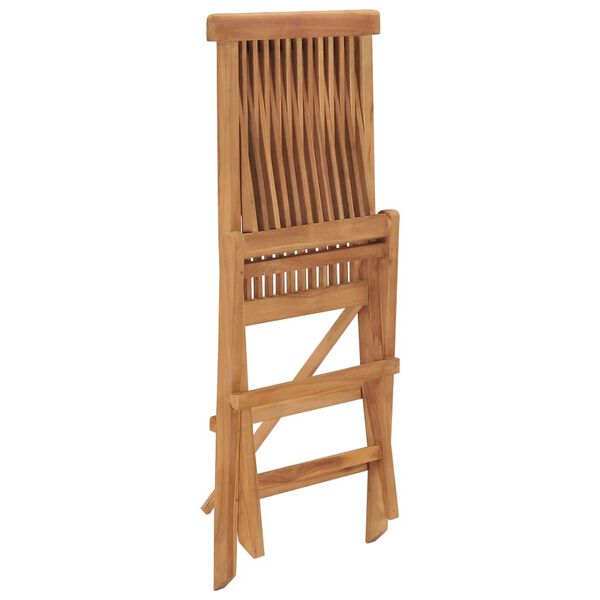 vidaXL Folding Garden Chairs 6 pcs Solid Teak Wood