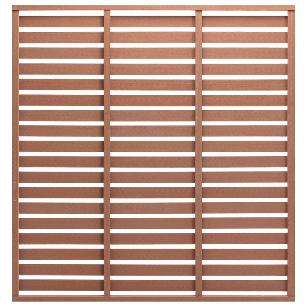 vidaXL Fence Panel WPC 180x180 cm Brown