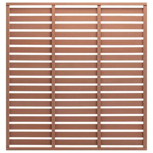 vidaXL Fence Panel WPC 180x180 cm Brown