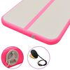vidaXL Inflatable Gymnastics Mat with Pump 400x100x10 cm PVC Pink