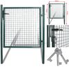 vidaXL Single Door Fence Gate Powder-Coated Steel