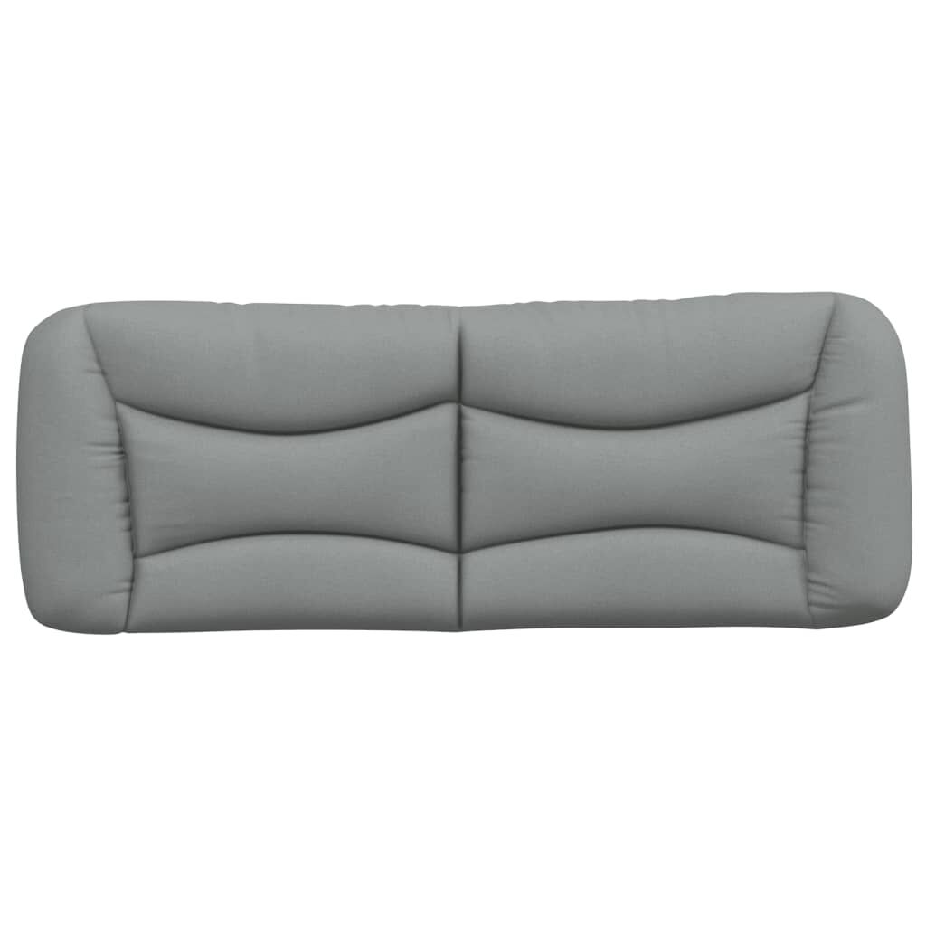 vidaXL Headboard Cushion "Hvar" Light Grey 137 cm Double Fabric