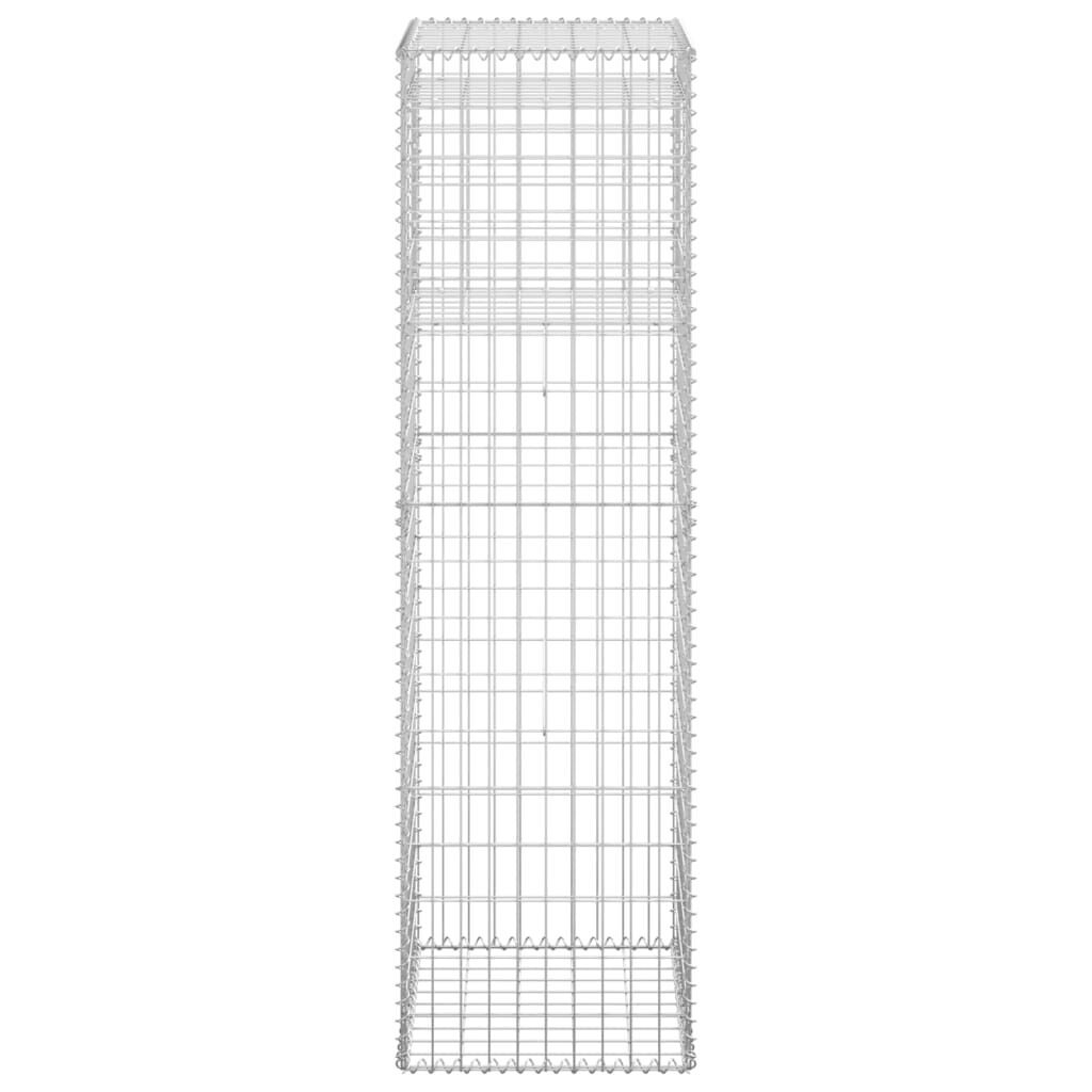 vidaXL Gabion Basket Post 50x50x180 cm Iron