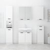 vidaXL Bathroom Cabinet White 32x34x188.5 cm Engineered Wood