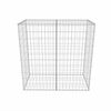 vidaXL Gabion Basket Galvanised Steel 100x50x100 cm