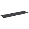 vidaXL Sun Loungers 2 pcs with Anthracite Cushion Solid Teak Wood