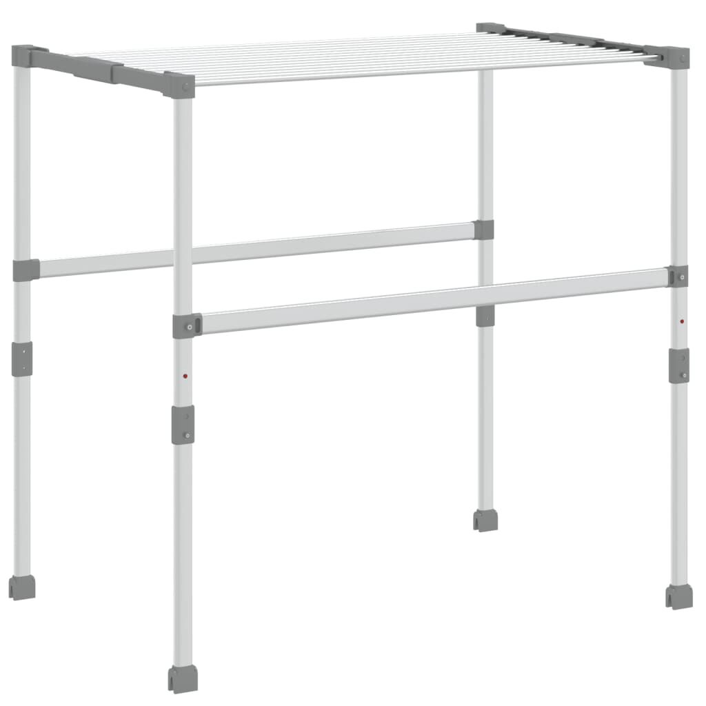 vidaXL Laundry Dryer 83x(50-55)x(40-85) cm Aluminium