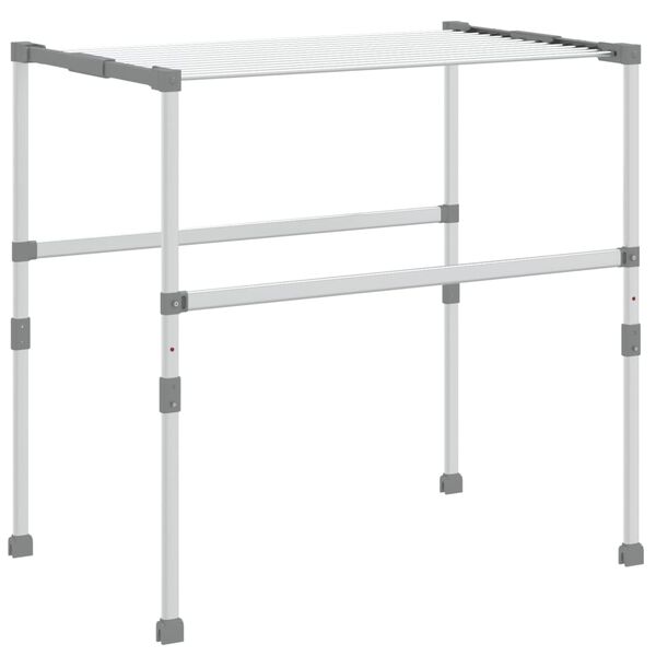 vidaXL Laundry Dryer 83x(50-55)x(40-85) cm Aluminium