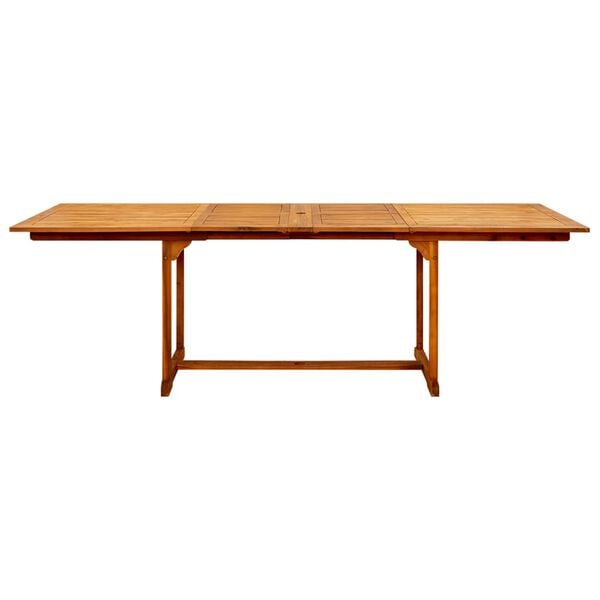 vidaXL Garden Dining Table (160-240)x100x75 cm Solid Acacia Wood