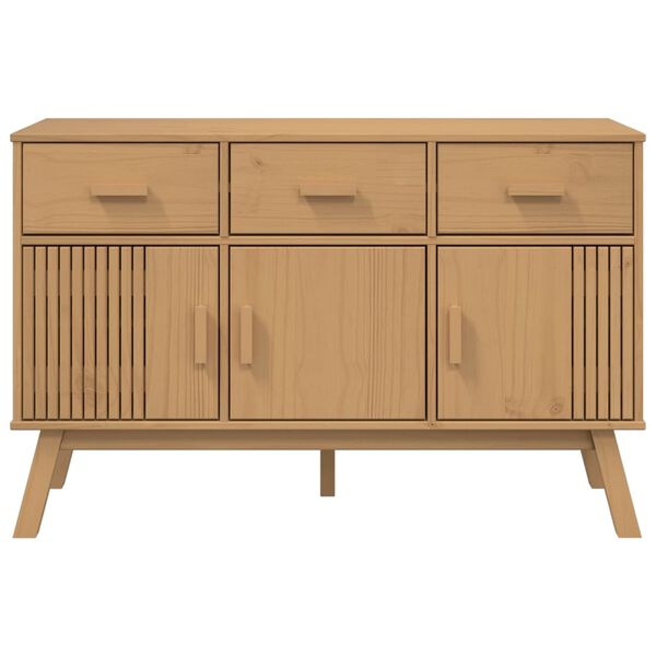 vidaXL Sideboard OLDEN Brown 114x43x73.5 cm Solid Wood Pine