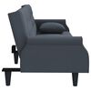 vidaXL Sofa Bed with Armrests Dark Grey Velvet