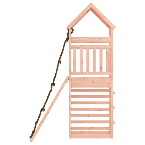 vidaXL Playhouse with Climbing Wall Solid Wood Douglas