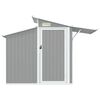 vidaXL Garden Shed Grey 270x130x208.5 cm Galvanised Steel