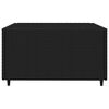 vidaXL 4 Piece Garden Lounge Set with Cushions Black Poly Rattan