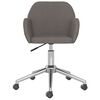 vidaXL Swivel Dining Chairs 2 pcs Dark Grey Fabric
