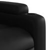 vidaXL Electric Recliner Chair Black Faux Leather