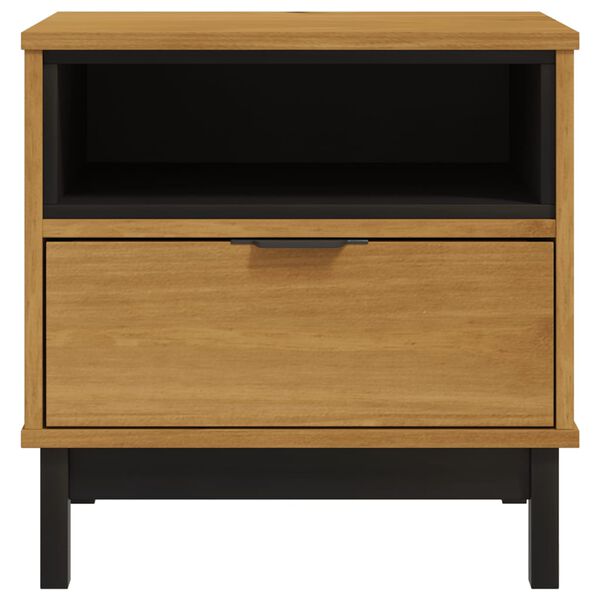 vidaXL Side Table FLAM 50x50x50 cm Solid Wood Pine
