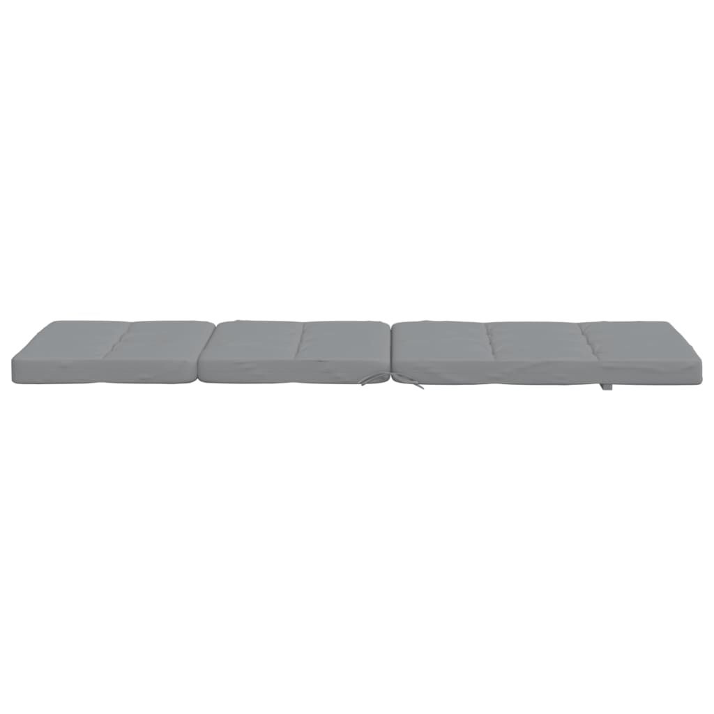 vidaXL Deck Chair Cushions 2 pcs Grey Oxford Fabric
