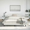 vidaXL Bed Frame without Mattress White 193x203 cm King Faux Leather