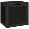vidaXL Garden Storage Box Black 55.5x43x53 cm Polypropylene