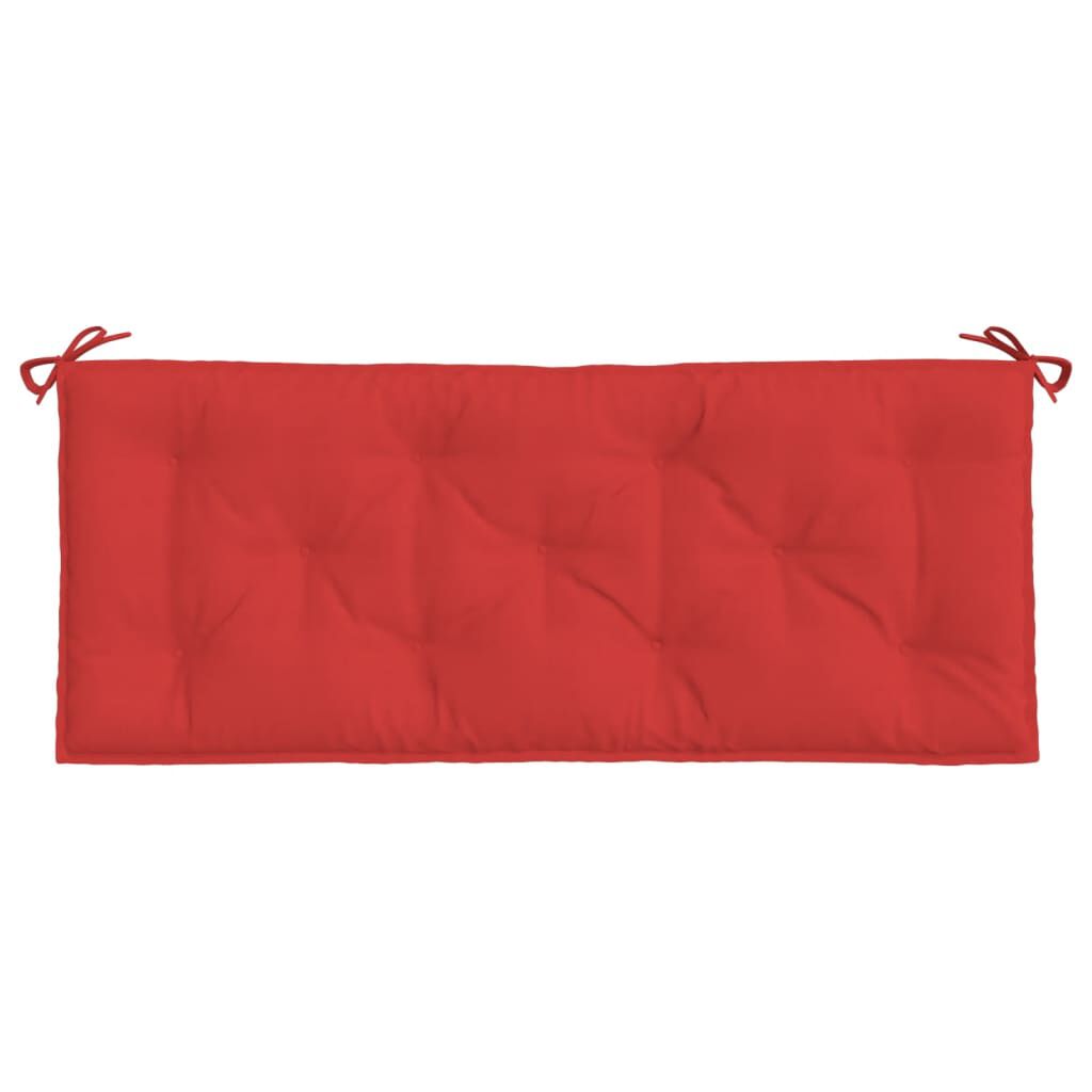 vidaXL Garden Bench Cushions 2pcs Red 120x50x7cm Oxford Fabric