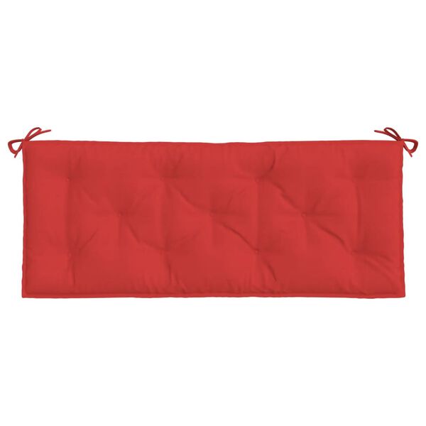 vidaXL Garden Bench Cushions 2pcs Red 120x50x7cm Oxford Fabric