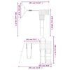 vidaXL Outdoor Playset Solid Wood Pine