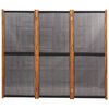 vidaXL 3-Panel Room Divider Black 210x180 cm