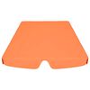 vidaXL Replacement Canopy for Garden Swing Orange 150/130x105/70 cm