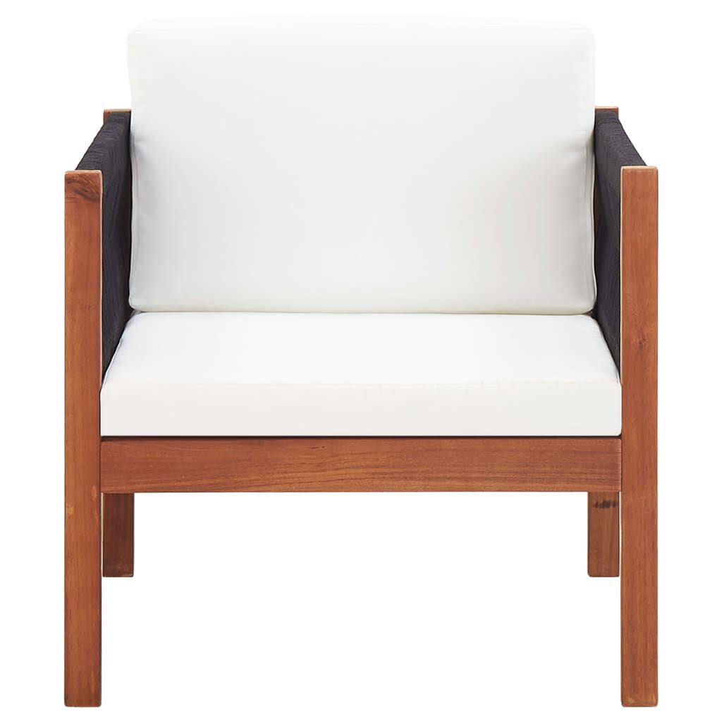 vidaXL Garden Chairs 2 pcs Solid Acacia Wood