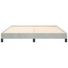 vidaXL Bed Frame without Mattress Light Grey 193x203 cm King Velvet