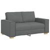vidaXL Sofa 3 pcs Dark Grey Fabric